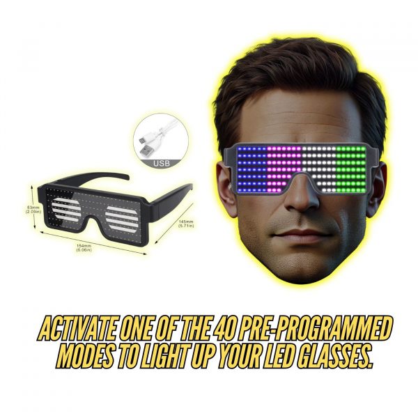 NO APP LED GLASSES