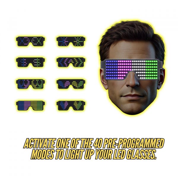 NO APP LED GLASSES